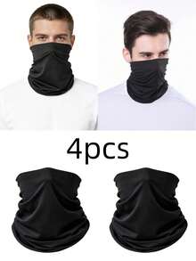 4 buah Masker Leher Pendingin, Syal Penutup Wajah Olahraga - A - View 2
