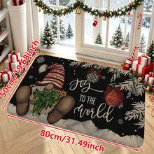 1/2/3pcs Christmas Theme Kitchen Rug, Flannel Kitchen Mat, Soft Comfortable Absorbent Non-Slip Machine Washable With Non-Slip Backing, Suitable For Multiple Scenes: Entrance, Living Room, Bedroom, Kitchen, Dining Room, Bathroom, Laundry Room, Hallway, Christmas Holiday Home Decor Floor Mat - Multicolor - View 14