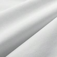 100%遮光窗簾 2片裝 隔熱保溫 穿桿式窗飾，適用於臥室與客廳 - 白色 - 查看 4