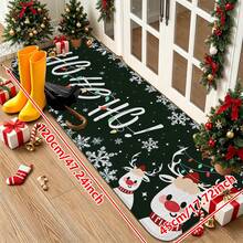 1/2/3pcs Christmas Theme Kitchen Rug, Flannel Kitchen Mat, Soft Comfortable Absorbent Non-Slip Machine Washable With Non-Slip Backing, Suitable For Multiple Scenes: Entrance, Living Room, Bedroom, Kitchen, Dining Room, Bathroom, Laundry Room, Hallway, Christmas Holiday Home Decor Multi-Functional Floor Mat - Multicolor - View 11