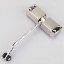 1 Pack, Home Use Automatic Door Closer, Adjustable Buffer Force, Suitable For Light Doors - Square Silver - View 6