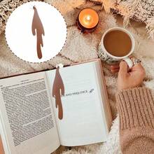 PU Leather Coffee Cup Bookmark, Creative Humorous Bookmark, Gift For Readers, Fun - Multicolor - View 4