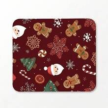 Holiday Christmas Print Large Extended Gaming Mouse Pad, Non-Slip Rubber Base, Smooth Sliding Surface, Multi-Functional Desk Mat For Computer Office Home Study, Holiday Abstract Desktop Decor - A - View 15