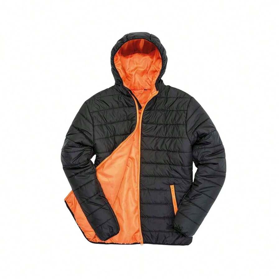 Result Result Core Mens Padded Jacket - Black/Orange - View 1