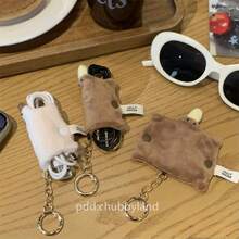 New Cute Plush Dumpling Wired Earphone Storage Bag Portable Protective Sleeve High-Look Pendant Reel Earphone Case Earphone Earphone Case Wired Earphone Wired Earphone Deco Wired Earphone Case Earphone Accessory - DD - View 6