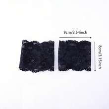 4 Pairs Lace Dress Anti-Slip Armbands With Fixing Straps - Armbands, Summer Handbands With Lace Decoration, Suitable For Jackets, Sweaters, Blazers, Shirts, Suits, Etc., Comfortable, Non-Tight, Removable Without Sewing - Multicolor - View 2