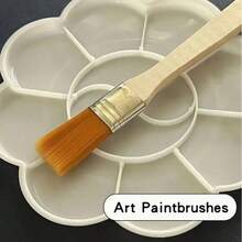 15Pcs Multi-Functional Paint Brush Set With Wooden Handle, Versatile Artist Brushes For Acrylic, Oil Painting, DIY Crafts & Dust Cleaning - Multicolor - View 2
