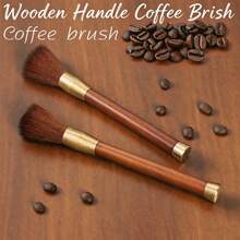 Wood‑Handle Coffee Brush, 1 Pack Random Color, Natural Soft Bristles Espresso Grinder Cleaning Brush For Home Barista Coffee Tool - Multicolor - View 2