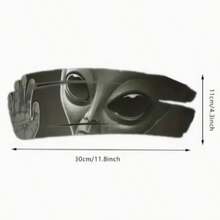 Alien Stickers, Suitable For Cars, Laptops, Trucks, Windows, Mirrors And Walls, Size Approx 30cm. Funny Space Design Window Bumper Stickers. Halloween, Halloween Decor, Autumn Home Decor, Halloween Home Decor, Ghost Face, Halloween Window Stickers - Multi-color - View 10