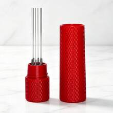 KCJLHGT Penekan Bubuk Kopi Stainless Steel, Pengaduk Bubuk Espresso, Distributor 6 Jarum, Perata, Alat WDT, Pengaduk Kafe, Aksesoris Barista - Hitam - View 16