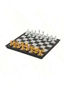 Magnetic Chess Game Set, Foldable Portable Design, Lightweight And Convenient, Travel Game Set Gift, Family Entertainment Toy - Multicolor - View 5