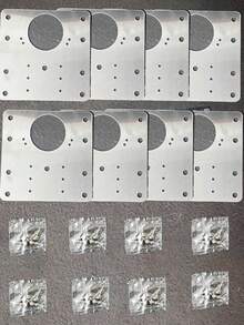 MIBORIL Stainless Steel Cabinet Door Hinge Repair Parts, Suitable For Wardrobe Door Hinge Repair Installation, Furniture Drawer Countertop Hinge Fixing Repair Plate - Silver - View 15
