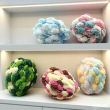 CLSUPER Thick Chenille Plush Yarn, Gradient Color Soft Yarn, Suitable For Crochet, Handmade Knitting DIY Blankets, Carpets, Pillows, Mats, Home Decor - Multicolor - View 8