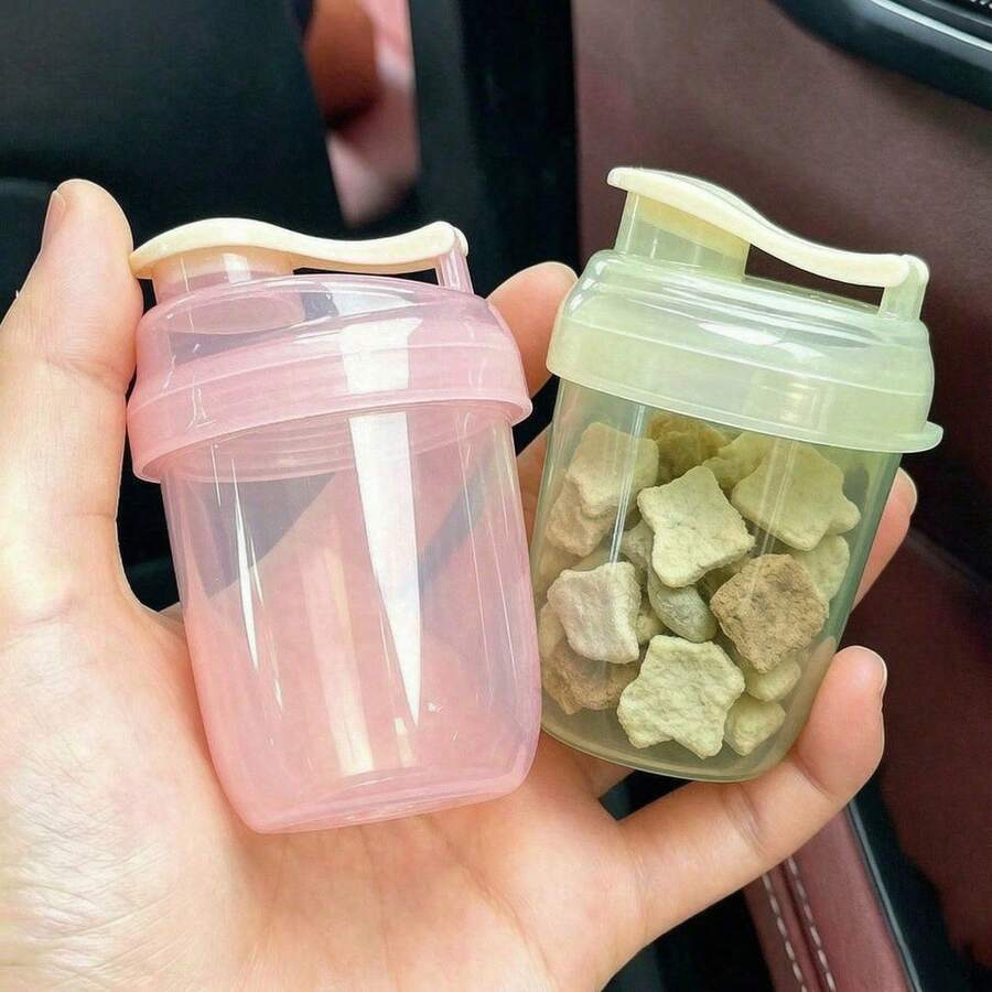 迷你寵物零食儲存罐,防漏密封容器,適合儲存冷凍乾燥肉粒,完美適用於貓狗零食儲存,理想用於訓練、散步、露營和日常餵食(便攜尺寸) - 500ml - 查看 1