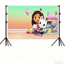Universal 1pc Birthday Backdrop, Party Background Cloth, Decorative Photography Prop, Perfect For New Semester Opening Ceremony And Stationery, Holiday Decoration Accessory, Halloween Gift (Random Style) - Multicolor - View 4