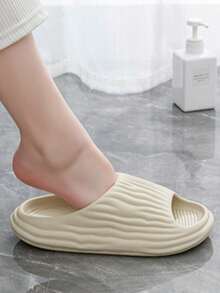 1 Pair All-Season Couple Indoor Home Bathroom Shower Soft Bottom Non-Slip EVA Slippers - Multicolor - View 5