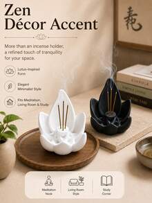 8PCS Creative Lotus-Shaped Aroma Diffuser, A Home Fragrance Decoration That Helps Regulate Mood, Purify The Air, And Aid In Sleep, Meditation, And Relaxation. An Essential Aromatic Tool For Yoga And Meditation Enthusiasts - Multiple Styles - View 9