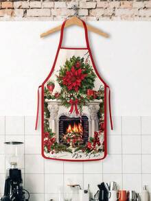 1/2/4pcs Christmas Apron, Christmas Party, Suitable For Kitchen Cooking, Festivals And Parties. It's Also A Great Gift To Give To Friends. - Multicolor - View 13