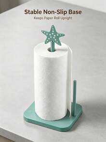 Pink Bow Paper Towel Holder, Cute Wooden Kitchen Countertop Paper Towel Rack, Bow Design Freestanding Roll Dispenser Storage Organizer, Bathroom Accessory & Apartment Home Decor - Multicolor - View 3