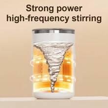 Akane Fully Automatic Magnetic Stirring Cup 304 Stainless Steel Smart Digital Display One-Touch Electric Stirring Cup 6500 RPM High-Speed Stirring Coffee Milk Powder Protein Powder Portable Automatic Stirring Water Cup Home Office Slouchy Brewing Cup Built-In 200mAh Rechargeable Battery Type-C Charging - Multicolor - View 7