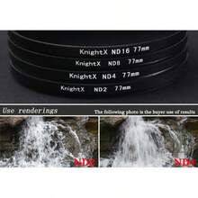 KnightX 3in1 ND4 ND8 ND16 Neutral Density Filter High Light Transmission Light Reduction Overexposure Prevention, Compatible With Cameras SLR Micro-Single Camera Filter, Lens Filter, Photography And Video Shooting - View 6