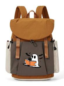 Myco Cute Halloween Pumpkin Backpack, Skull Outdoor Casual Backpack, Unisex Student School Bag - "Trick Or Treat" Design, Best Gift For Friends And Lovers - Multicolor - View 16