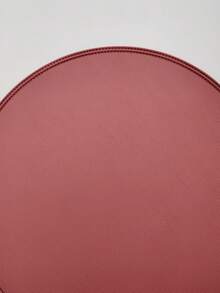 1pc/4pcs, 15 Inch Solid Color Round Faux Leather Placemats, Waterproof & Oil-Resistant, Washable Table Decor Mats, Non-Slip & Durable Western Style Placemats; Suitable For Restaurants, Cafes, Homestays; Perfect For Holidays, Parties, Gatherings, Birthdays, Weddings, Dinners. - Multicolor - View 8