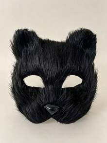 Realistic Cat Ear & Fox Tail Set, Anime Animal Ear Tail Mask & Glove Combo. Plush Realistic Animal Ears With Fluffy Tail And Decorative Mask, Elastic Material For Comfortable Wear. Suitable For Anime Conventions, COSPLAY Role Play, Theme Parties, Music Festival Outfits. Cute & Eye-Catching Personalized Gift,Halloween - A - View 12