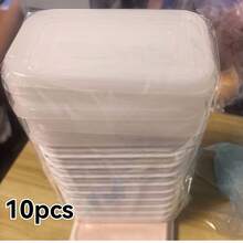 10-Pack Reusable Food Storage Container Set, Refrigerator Storage Boxes, Stackable Freezer Food Storage Containers With Lids, For Grains, Meat, Fruits, And Vegetables, For Lunch Boxes, Kitchen Organization, And Kitchen Storage - Multicolor - View 7