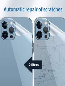 6IN1 3 Pcs Back Hydrogel Film Screen Soft Protector And 3 Pcs HD Hydrogel Film Screen Protector Compatible With IPhone 18 Pro Max/17/16/15/14/13/12/11 - Clear - View 11