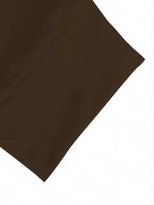 Setelan Kasual Wanita 2 Potong Warna Polos Elegan Lengan Panjang Berkerudung dengan Tali Serut dan Celana Panjang Lurus, Ringan dan Lembut, Cocok untuk Musim Semi, Musim Panas, dan Musim Gugur - Coklat - View 6