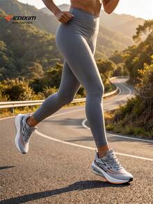 EDIXIM 專業女款跑步鞋 輕量吸震透氣 跳繩健身操馬拉松慢跑運動鞋 - 灰色 - 查看 6