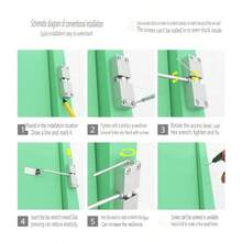 1 Pack, Home Use Automatic Door Closer, Adjustable Buffer Force, Suitable For Light Doors - Square Silver - View 3