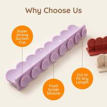 1pc Beige/Purple/Red Silicone Sink Splash Guard With Suction Cups, Can Be Placed Behind The Sink, Kitchen Sink Splash Guard, Restaurant Sink Splash Guard - Multicolor - View 8