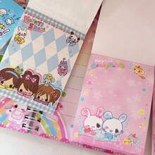 280 Sheets Cute Vintage Cartoon Sticky Notes, Japanese Y2K Girl Rabbit Bottle Pattern Memo Pads, Aesthetic Decorative Stationery Note Paper, Suitable For Scrapbooking And Journaling, Back To School Essentials, Back To School Gift - one-size - View 7