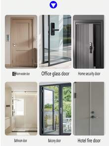1 Pack, Home Door Closer, Easy Installation, Adjustable Force, Buffer Closing Door - Round White - View 8