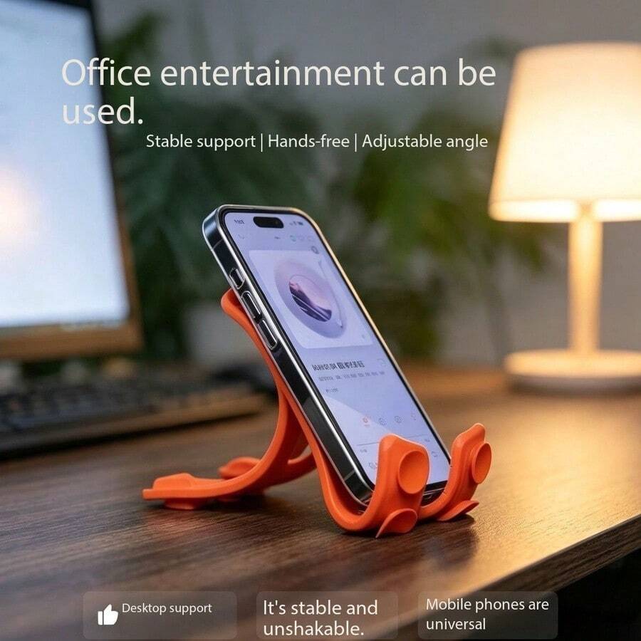 矽膠手機支架 可折疊 便攜 多功能創意小配件 靈活折疊 X型 方便使用