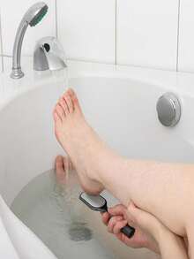 4/3/1pc Professional Stainless Steel Foot Exfoliating Tool With Handle And Splash Guard, Suitable For Home And Spa Foot Care, Especially For Dry And Cracked Heels, Unisex, Perfect For Summer, Easy And Efficient Operation, Ergonomic Curved Handle For Comfortable Grip, Stainless Steel Surface With Different Grit Particles, Ideal For Removing Calluses - Multicolor - View 7