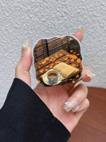 3pcs Set Wavy Pattern Charger Cable Protector UV Painted Autumn Element Fallen Leaves Scene Pattern Suitable For UK Standard 20W Apple Charger Protective Cover, Transparent Anti-Shatter Cover, Protects Phone, 3-Prong Charger, Charging Accessories, Cable Protective Cover, - Multicolor - View 2