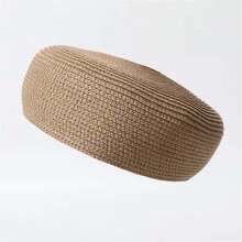 1pc Straw Beret Hat / Lightweight & Comfortable / Multiple Colors Available / Suitable For All Seasons And Outdoor Travel - How Much - View 8