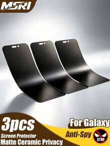 Gorilla Hero 3 pièces Film souple en céramique mat anti-espionnage plein écran, protection de la vie privée, anti-chute, anti-rayures, toucher délicat, compatible avec iPhone Ultra/18 Pro Max/18 Pro/18/XR/11/12/13/14/15/16/17/17 Air/17 Pro/17 Pro Max toutes séries - Noir - Voir 43