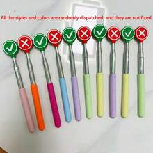 New Adjustable Teacher Pointer Pen (Classroom Supplies, All Styles Come In Random Colors), Suitable For Primary And Kindergarten Teachers. Essential Item For The Start Of The School Year/Returning Students Season. Must-Have For Halloween/Christmas. - New Right/Wrong Finger Reading Pointer - View 5