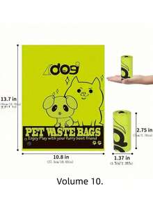 Extra Large Lavender Scented Bags, Thick Leak-Proof Pet Waste Bags, Suitable For Handling Animal Excrement, Made Of PE Material, Green Color, Suitable For Kittens, Puppies, Large And Small Animals - Multicolor - View 18