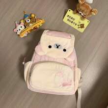 Rilakkuma 200pcs New Cartoon Japanese Style Backpack Cute Bear & Cat Large Capacity School Bag Versatile For Girls Students - Multi-color - View 10