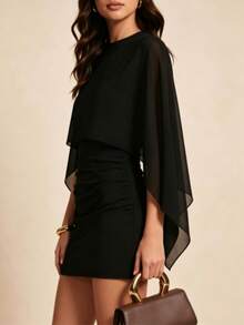 Women Midi Dresses - Black - View 11