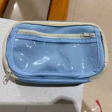 Large Capacity Transparent Pencil Case - Multifunctional Oxford Cloth Stationery Storage Bag With Zipper, Portable Cosmetic Storage Bag, Suitable For Office And School Supplies, Pencil Case, Back To School Season - Pencil Case - View 13