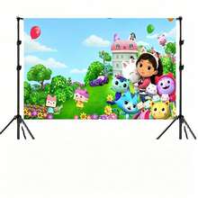 Universal 1pc Birthday Backdrop, Party Background Cloth, Decorative Photography Prop, Perfect For New Semester Opening Ceremony And Stationery, Holiday Decoration Accessory, Halloween Gift (Random Style) - Multicolor - View 5