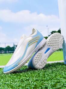 1 Pair World Cup Style Latest Women's Football Shoes, TF Turf Studs Training Cleats - White - View 8