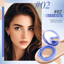 Air Cushion Foundation, Lightweight Buildable Coverage Face Makeup With Smooth Natural Finish, Portable Cushion Compact For Everyday Makeup - Multicolor - View 10