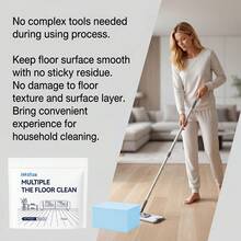 30pcs Multi-Purpose Floor Cleaning Sheets, Stain Removal, Descaling, Brightening, Fragrant, Clean For Tile And Wood Floors - Powdery - View 7